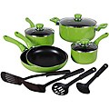 Everton 12-piece Green Cookware Set