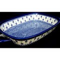 Polish Pottery/ Stoneware 14-inch Lasagna Pan with Handles (Poland)