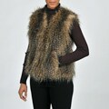 Via Spiga Women's Chic Faux Fur Vest