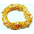 Amber and Crystal 'Sun' Capullo Bracelet (Guatemala)