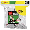 Hanes Men's Full Cushion Ankle White Socks (Pack of 10)