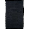 Flat Weave Blue Wool Rug (2' x 3')