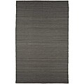 Flat Weave Grey Wool Rug (2' x 3')