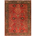 Hand-tufted Orange/ Brown Wool Rug (8' x 11')