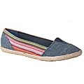 Refresh by Beston Women's 'Tommy-01' Canvas Slip-on Flats
