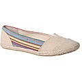 Refresh by Beston Women's 'Tommy-01' Beige Canvas Slip-on Loafers