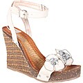 Refresh by Beston Women's 'Shania-03' White Platform Wedge Sandals