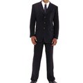 Divine Apparel Men's Two-piece Black Suit
