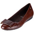 Rockport Women's 'Faye' Brown Croco Leather Bow Flats
