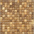 SomerTile 16.5x16.5-in Natural Coconut Convex Wall Tile (Pack of 6)