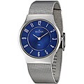 Skagen Men's Steel Blue Dial Mesh Bracelet Watch