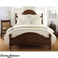 Tommy Bahama 'Cane' Emboidered Ivory/ Blue King-size Duvet Cover
