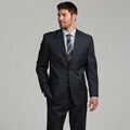Joseph Abboud Men's Navy 2-button Wool Suit