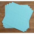 Bistro 14-inch Sky Blue Square Placemats (Set of 4)