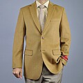 Mantoni Men's Camel Wool/ Cashmere 2-button Jacket