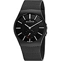 Skagen Men's Black Steel Sandblasted Watch