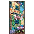 Joan Baker Hand-painted French Cafe Art Panel