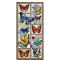 Joan Baker Hand-painted Butterfly Menagerie Art Panel