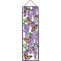 Joan Baker Hand-painted Wings & Wisteria Art Panel