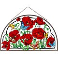 Joan Baker Hand Painted Poppy Garden Art Panel