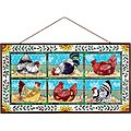 Joan Baker Hand Painted Rustic Roost Art Panel