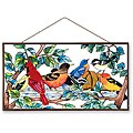 Joan Baker Hand Painted Birds of a Feather Art Panel