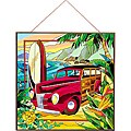 Hand Painted Woody Art Panel