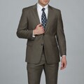 Tommy Hilfiger Men's Olive 2-button Wool Suit