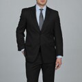 Tommy Hilfiger Men's 2-button Charcoal Pinstripe Wool Suit