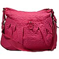 Pink Flush Quilted Diaper Bag