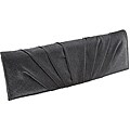 Carlo Fellini Pewter Pleated Sunburst Clutch Handbag