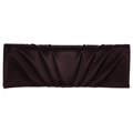 Carlo Fellini Brown Pleated Satin Clutch Handbag