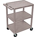 Luxor Three Shelf Heavy Duty Utility Cart