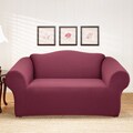 Stretch Holden 1-piece Wine Loveseat Slipcover