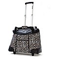 Olympia Deluxe Cheetah Women's Rolling 17-inch Laptop Tote