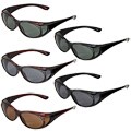 Hot Optix Women's Jeweled Polarized Over-the-Glass Wrap Sunglasses