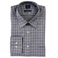Joseph Abboud Men's Black Check Dress Shirt