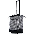 Olympia 20-inch Houndstooth Rolling Shopper Tote