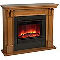 Real Flame Oak Finish Electric Fireplace