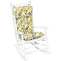 Cotton Yellow Floral Jumbo 2-piece Rocking Chair Cushion Set