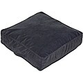 Charcoal Microfiber 28-inch Square Floor Pillow