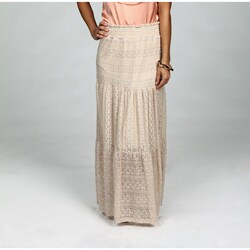 Romeo & Juliet Women's Lace Tiered Skirt