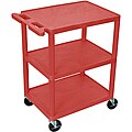 Luxor Flat 3-shelf Heavy Duty Utility Cart