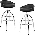 Samba Black Leatherette Barstools (Set of 2)