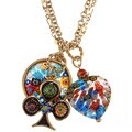 Sweet Romance Millefiori Candy Glass Charm Necklace
