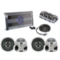 BrandX Competition Grade 8020 Watt Amplifier With Pair of 1500W 12" Subwoofers