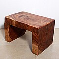 Waterfall Walnut Oil End Table (Thailand)