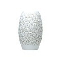 Red Vanilla Valencia Cream 8.75-inch Ceramic Vase