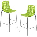 Green Lola Barstools (Set of 2)