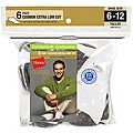 Hanes Classics Men's White Cotton-blend Extra Low-cut Socks